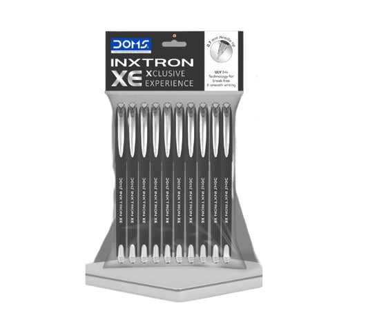 DOMS INXTRON BALL PEN BLACK 10 PCS PACK