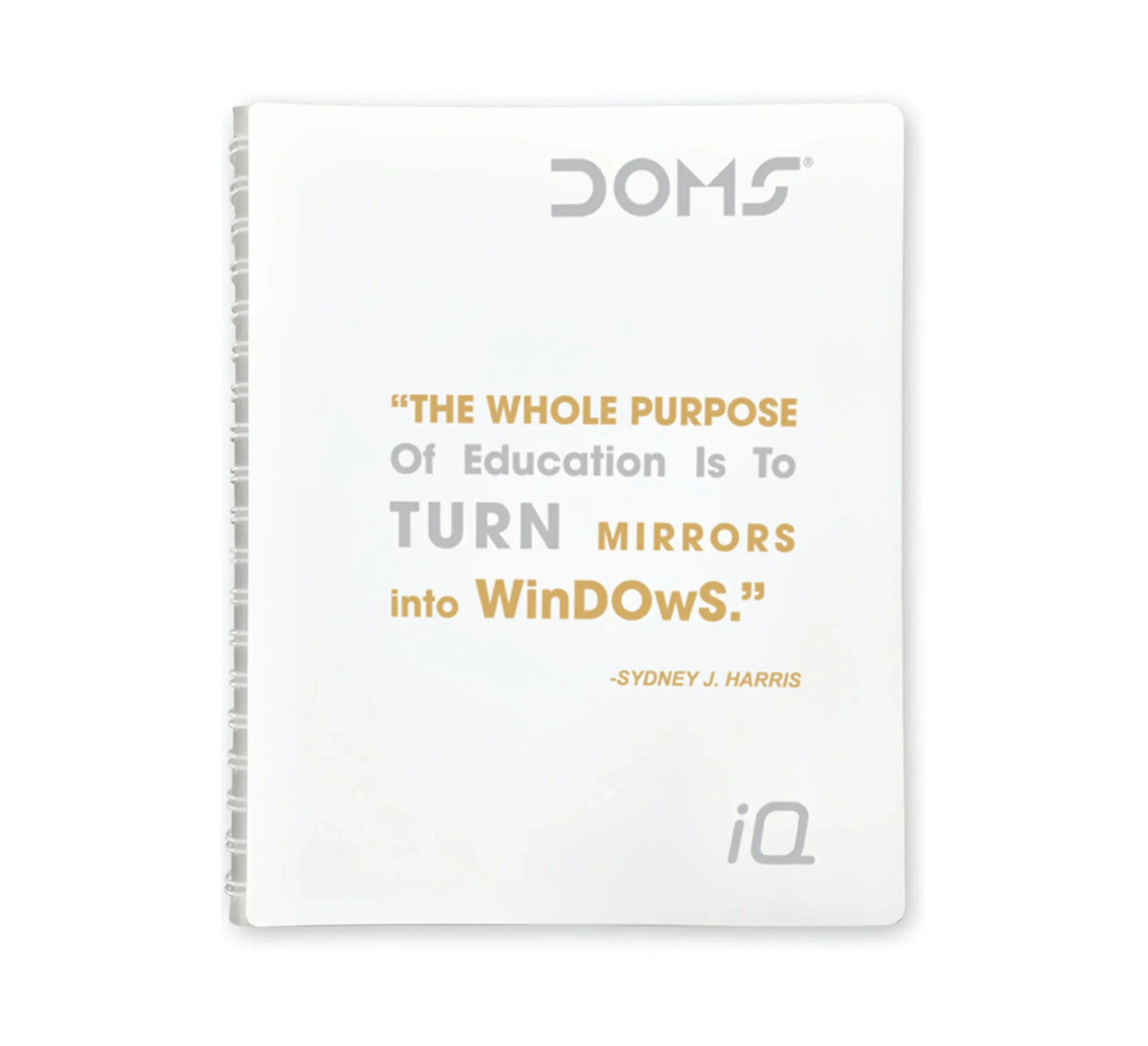 DOMS IQ Executive 5 Subject Single Line Wiro Notebook