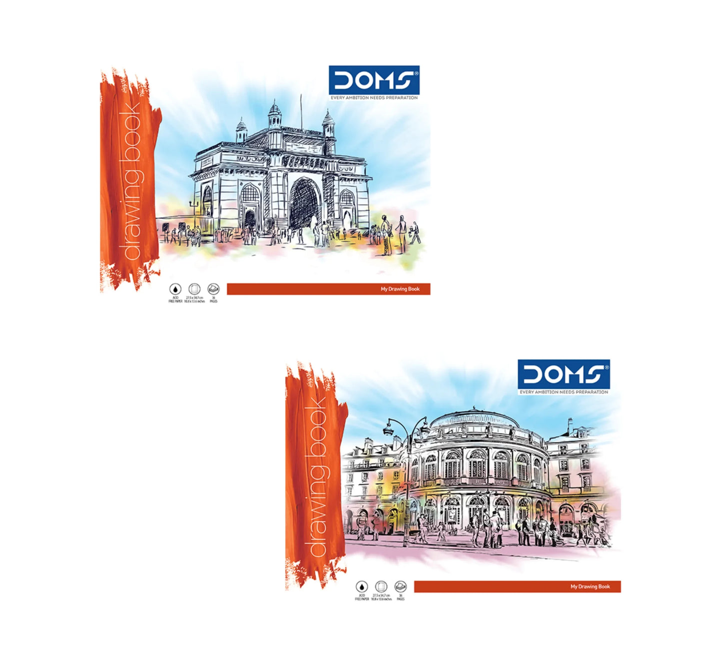 DOMS Brown Drawing Book – 27.5×34.7Cm