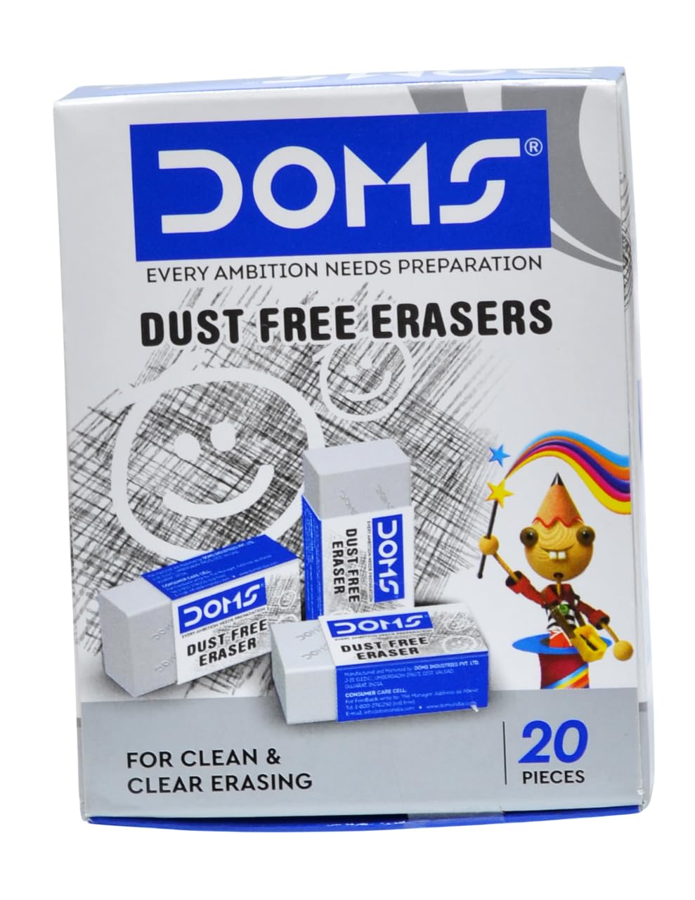 DOMS ERASER 20 PCS