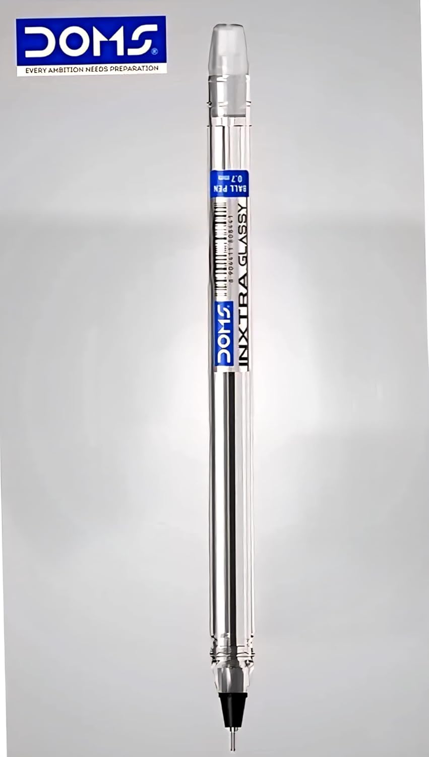 DOMS INXTRA GLASSY BALL PEN BLUE 5 PCS PACK
