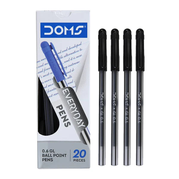 DOMS DF EVERYDAY BLACK PEN 20 PCS