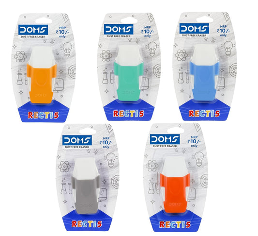 DOMS RECTI 5 DUST FREE ERASER front view