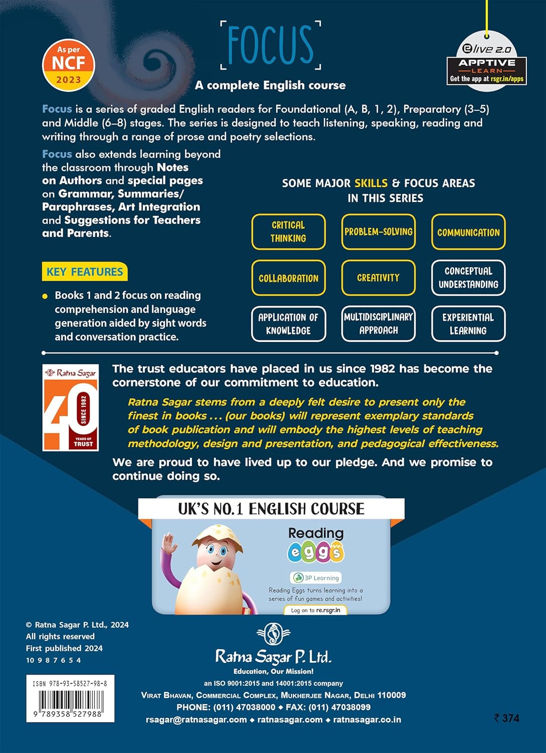 RATNA SAGAR ENRICHED FOCUS ENGLISH CLASS 2