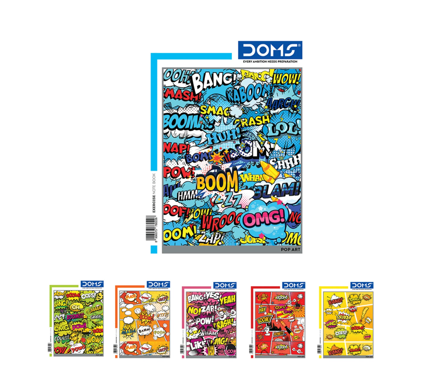 DOMS Single Line Notebook(POP Art Series)