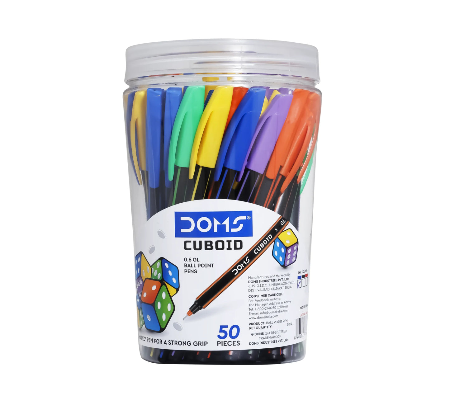 DOMS Cuboid Ballpoint Pens