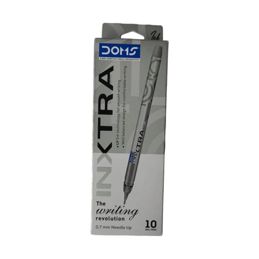 DOMS INXTRA BALL PEN BLACK 10 PCS PACK