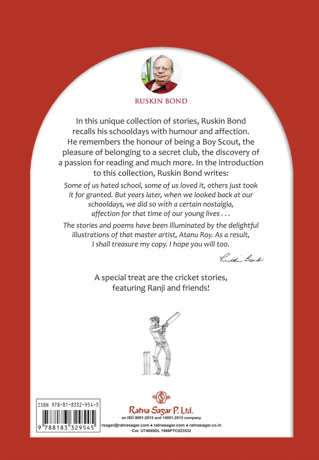 RATNA SAGAR AT SCHOOL WITH RUSKIN BOND