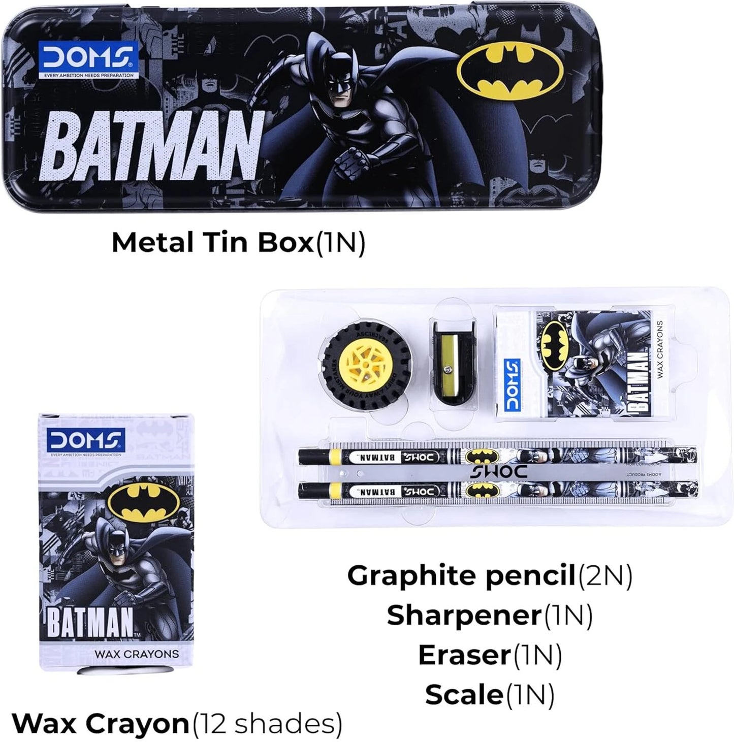 DOMS BATMAN STATIONERY KIT
