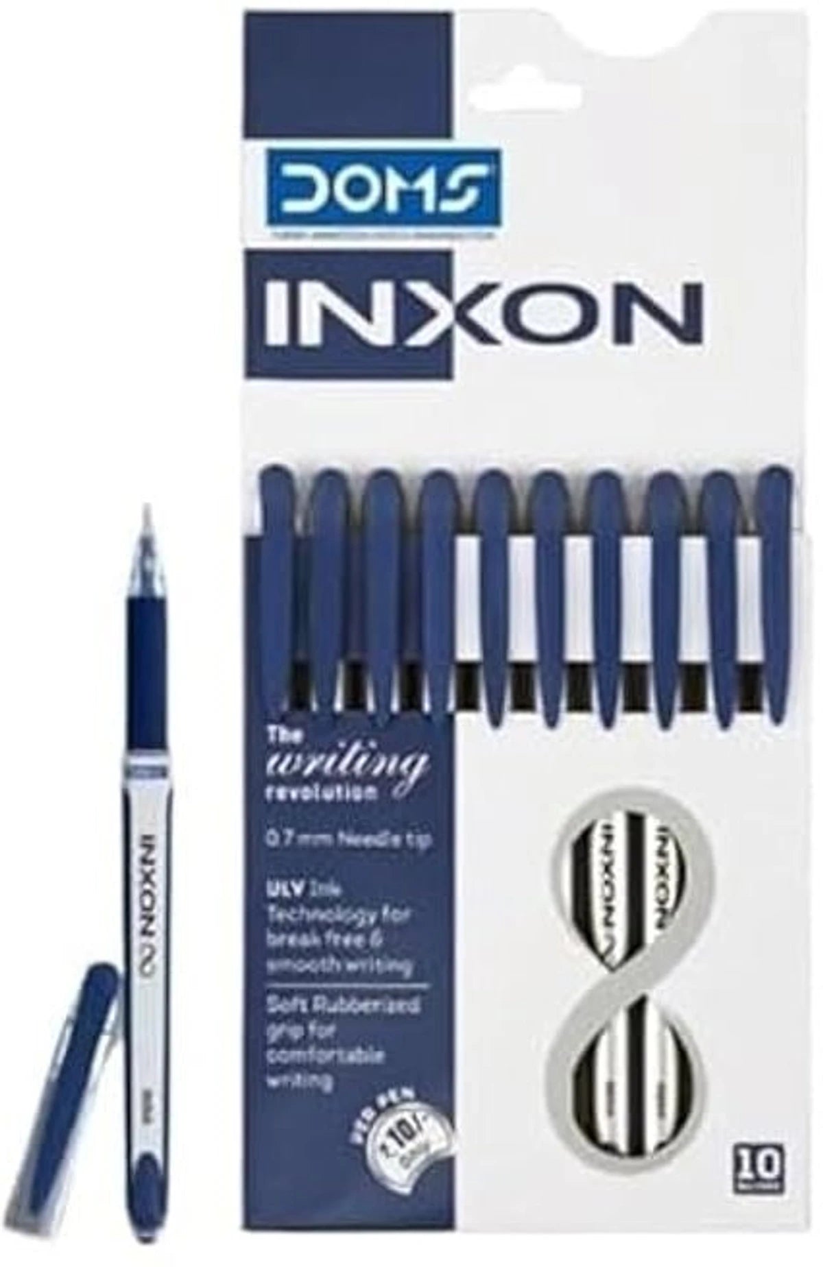 DOMS INXON BALL PEN BLUE 10 PCS