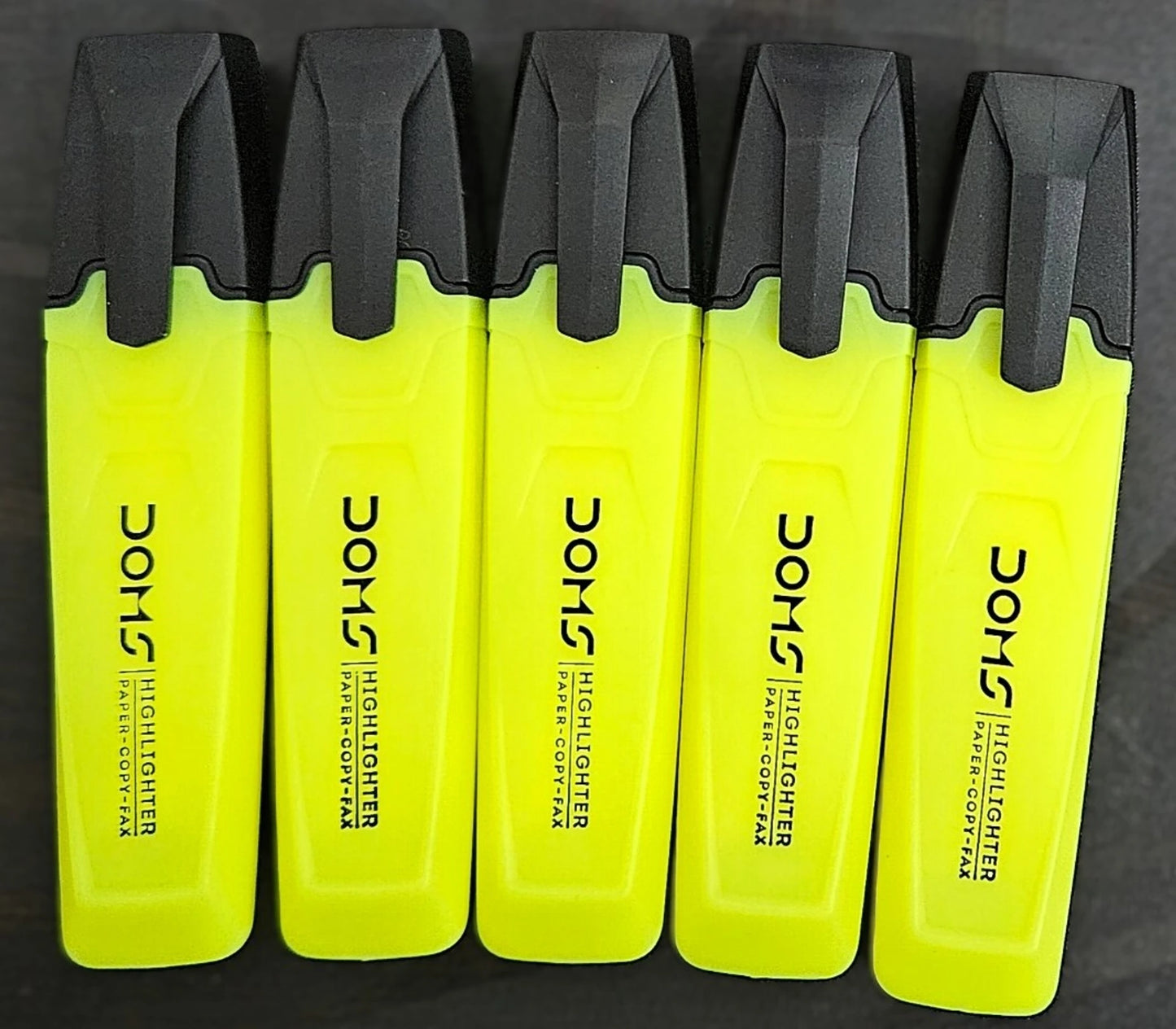 DOMS NEON HIGHLIGHTER PEN PACK OF 5 YELLOW