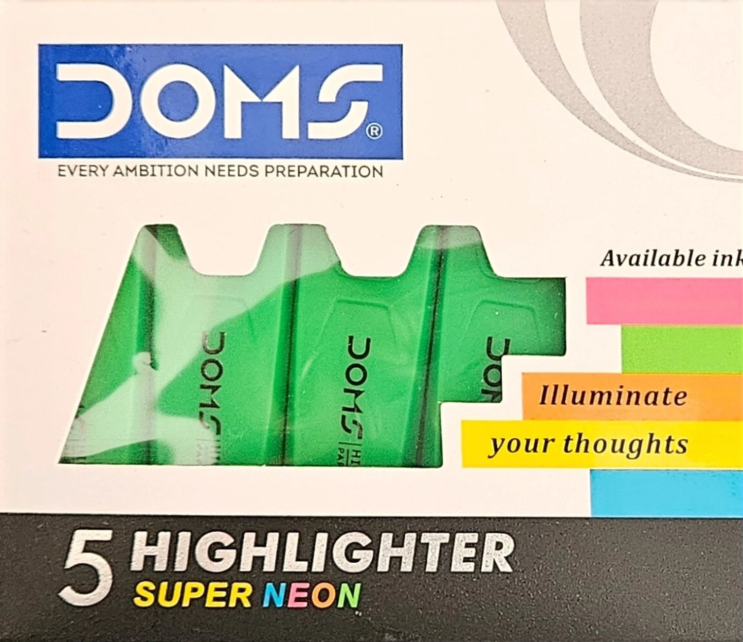 DOMS NEON HIGHLIGHTER PEN BOX PACK GREEN