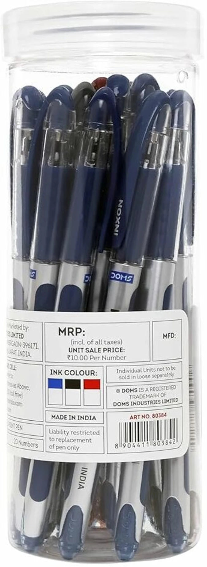 DOMS INXON Ball Pen – 20 PCS Jar Pack