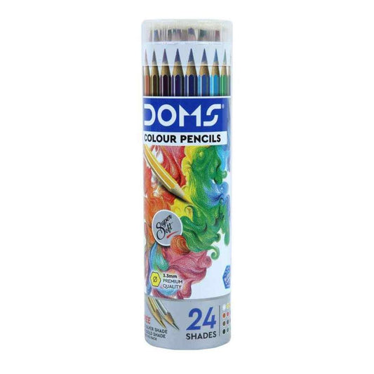 DOMS FSC 24 PENCIL ROUND TIN product packaging