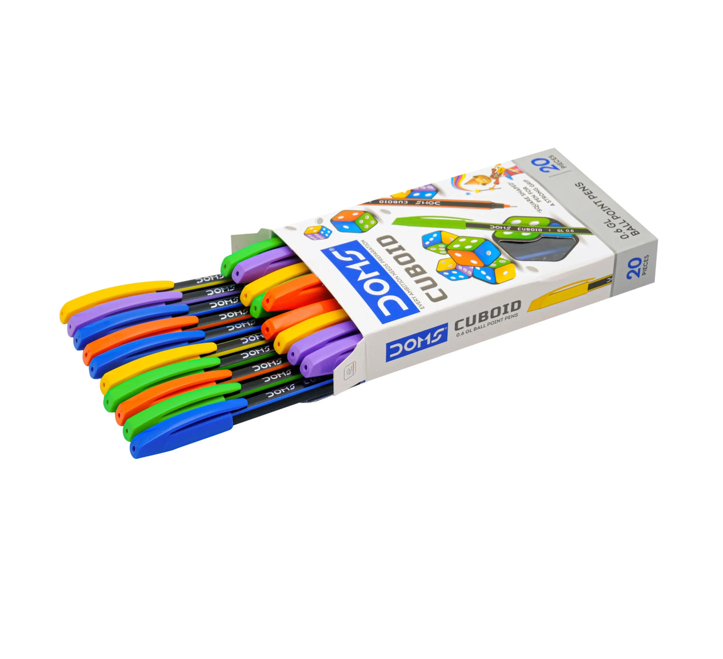 DOMS Cuboid Ballpoint Pens