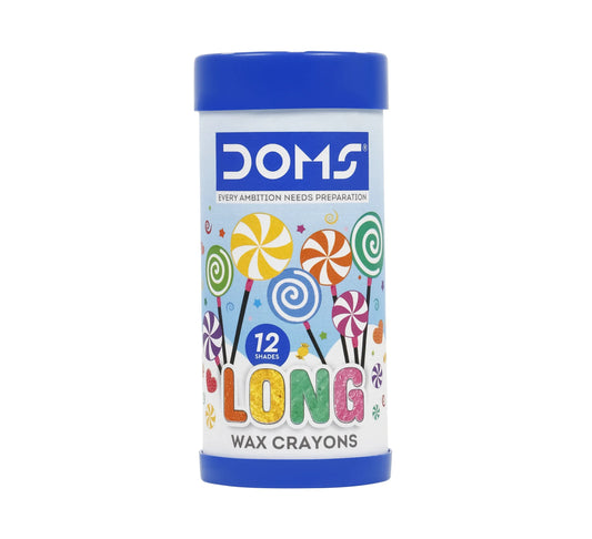 DOMS Long Wax Crayons