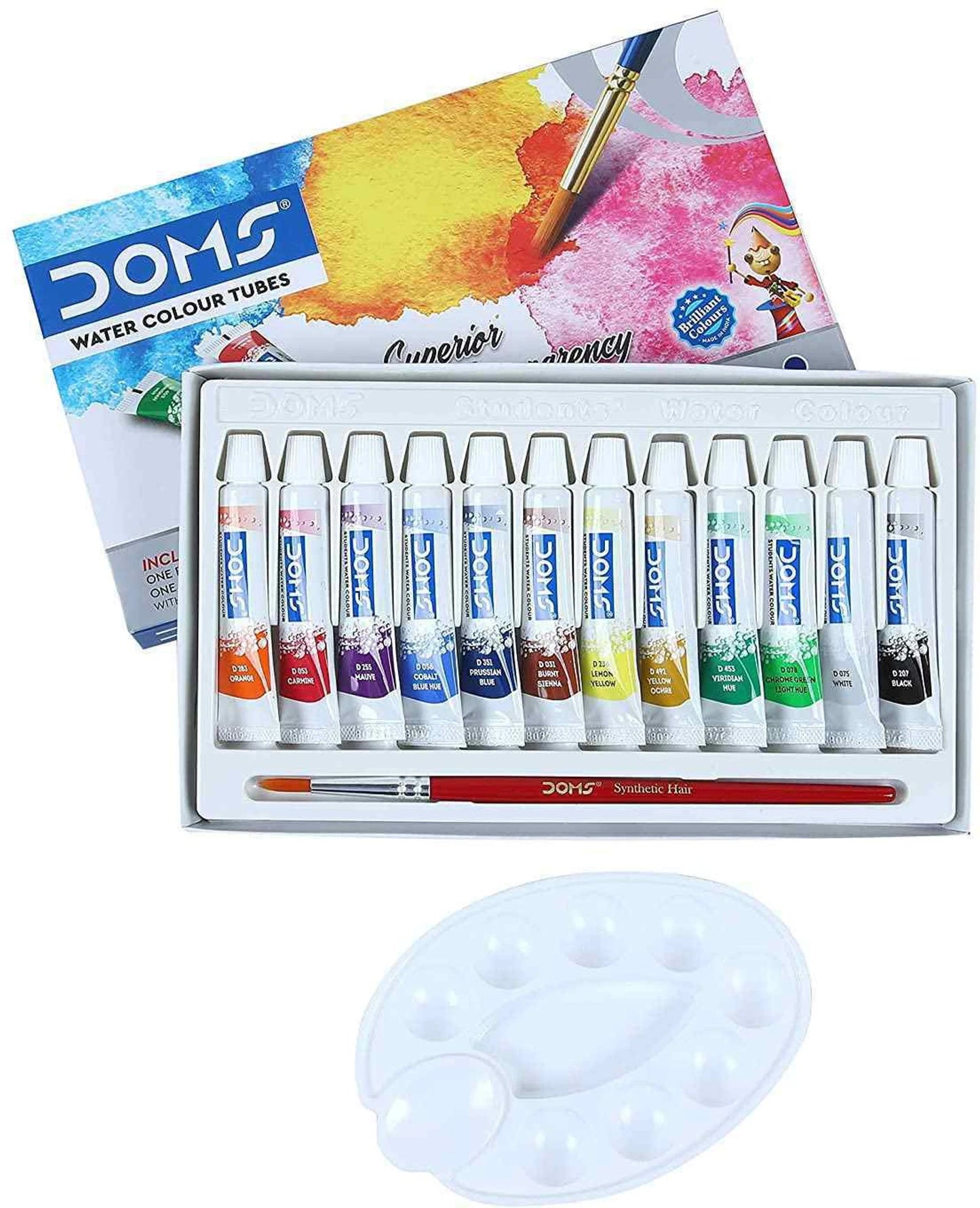 DOMS WATER COLOR TUBE 12 SHADES