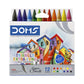 DOMS Tri Extra Long Wax Crayons