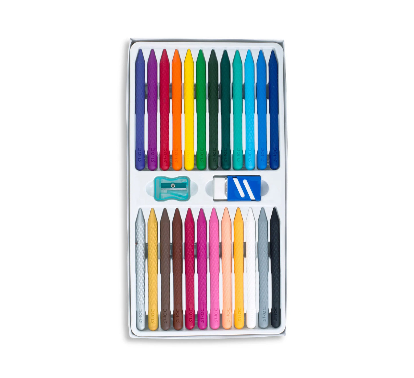 DOMS Opti Grip Plastic Crayons