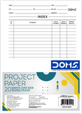 DOMS A4 PROJECT PAPER 1843 (One Side) – 29.7 × 21 cm – 20 Sheets