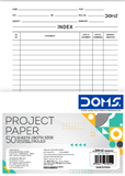 A4 PROJECT PAPER 1844 (Both Side Ruled) 29.7 x 21 cm -50 Sheets Per Pack