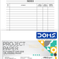 DOMS A4 Project Paper 1845 – One Side – 29.7 × 21 cm – 50 Sheets Per Pack