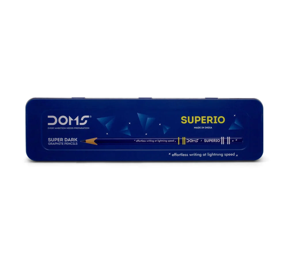 DOMS SUPERIO GRAPHITE PENCIL 10 PCS TIN PACK