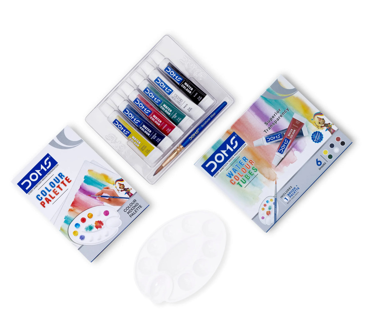 DOMS WATER COLOR TUBE 6 SHADES