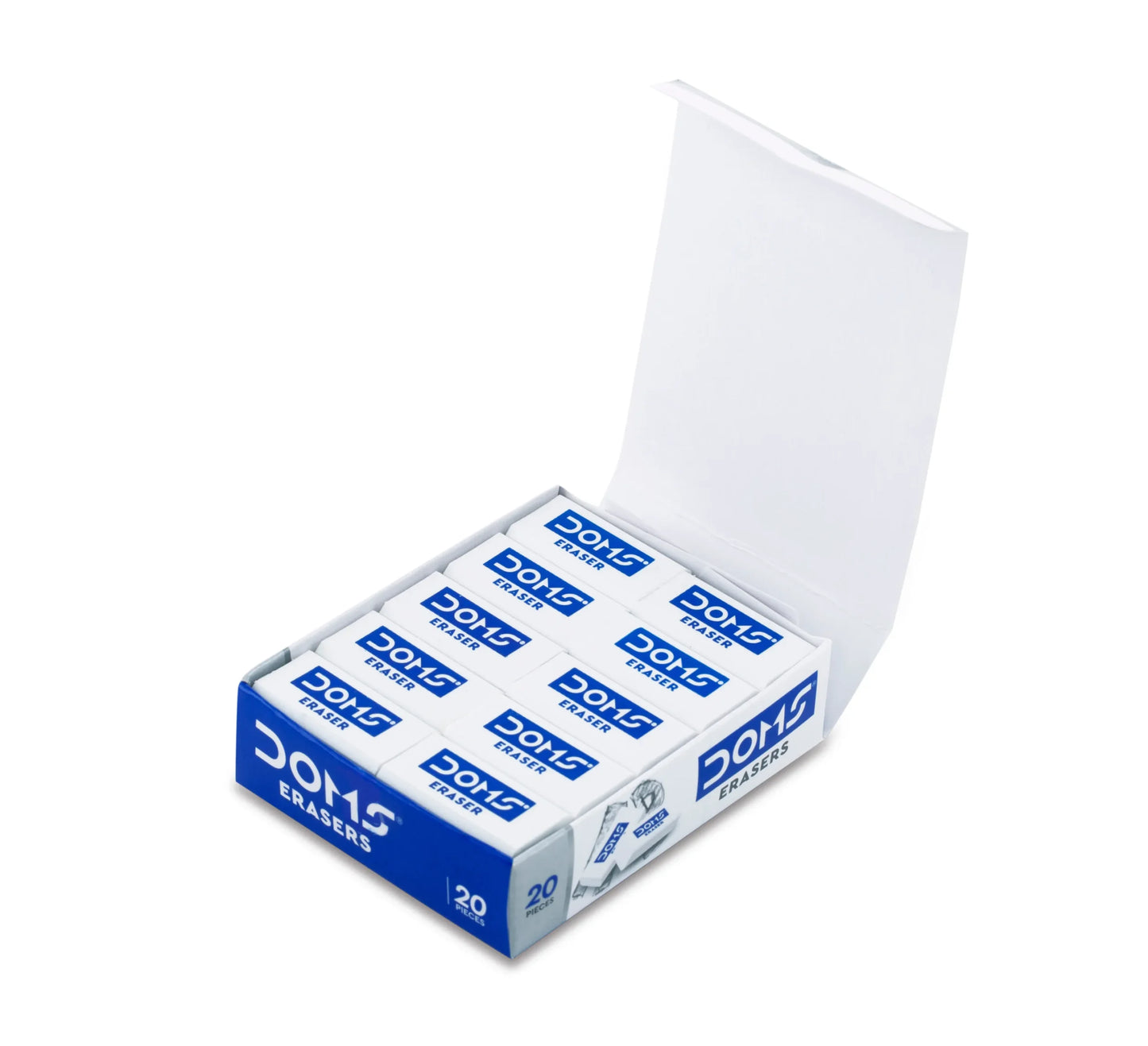 DOMS ERASERS Extra-Long Dust Free Non-Toxic Eraser