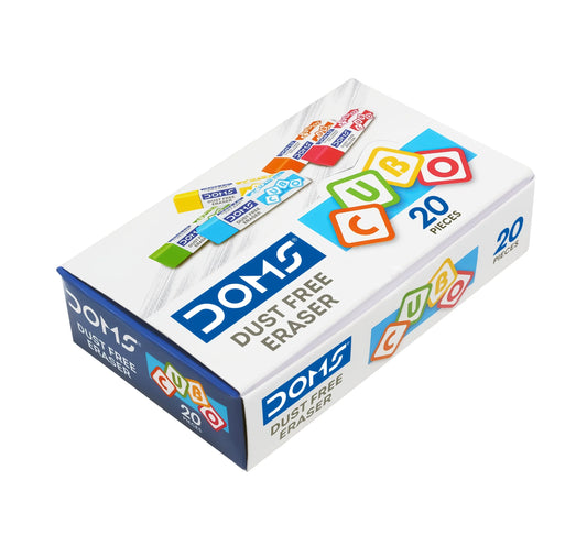 DOMS CUBO ERASERS Pack of 20 Pcs