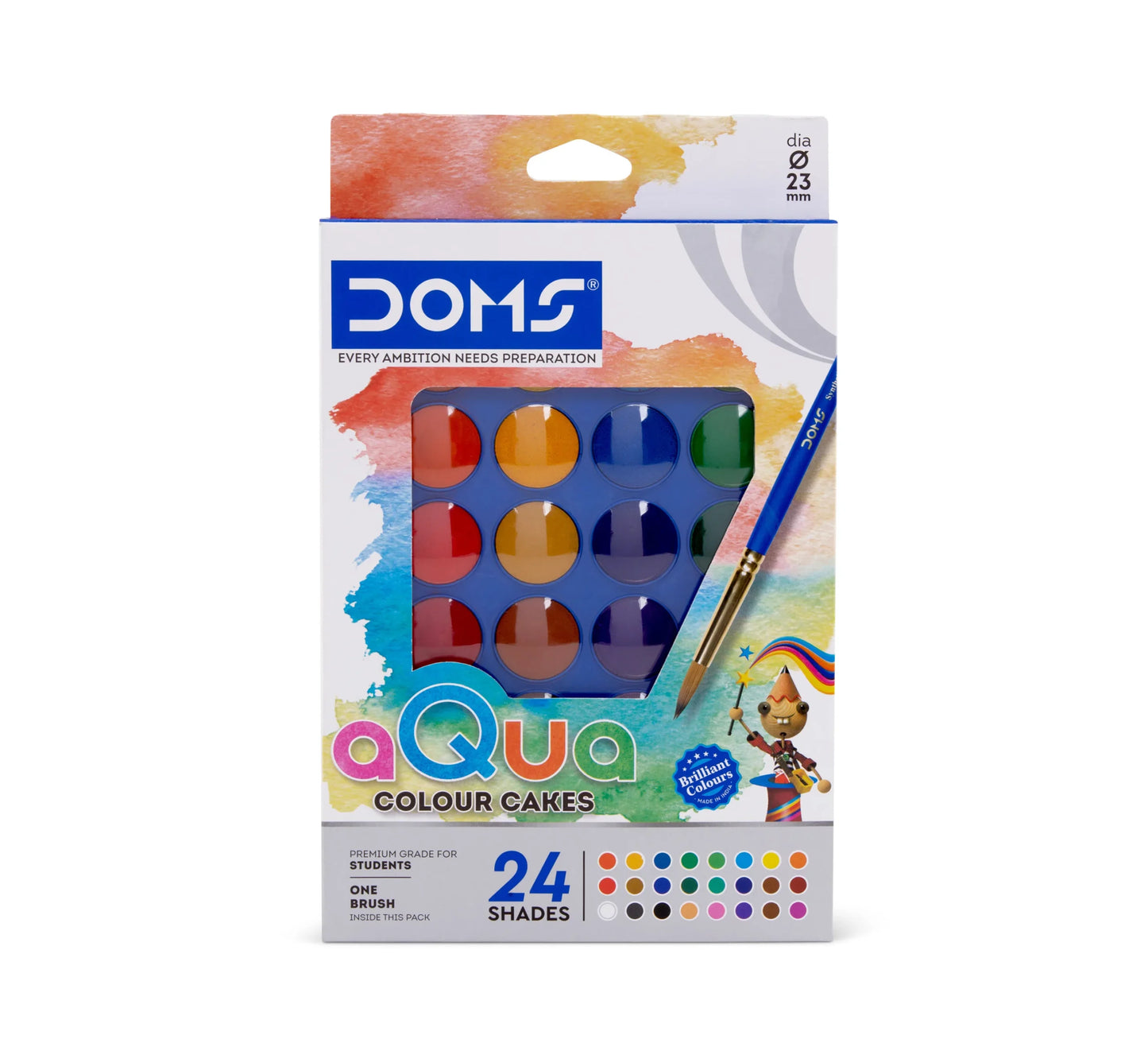 DOMS AQUA WCC 36 SHADES 23 MM
