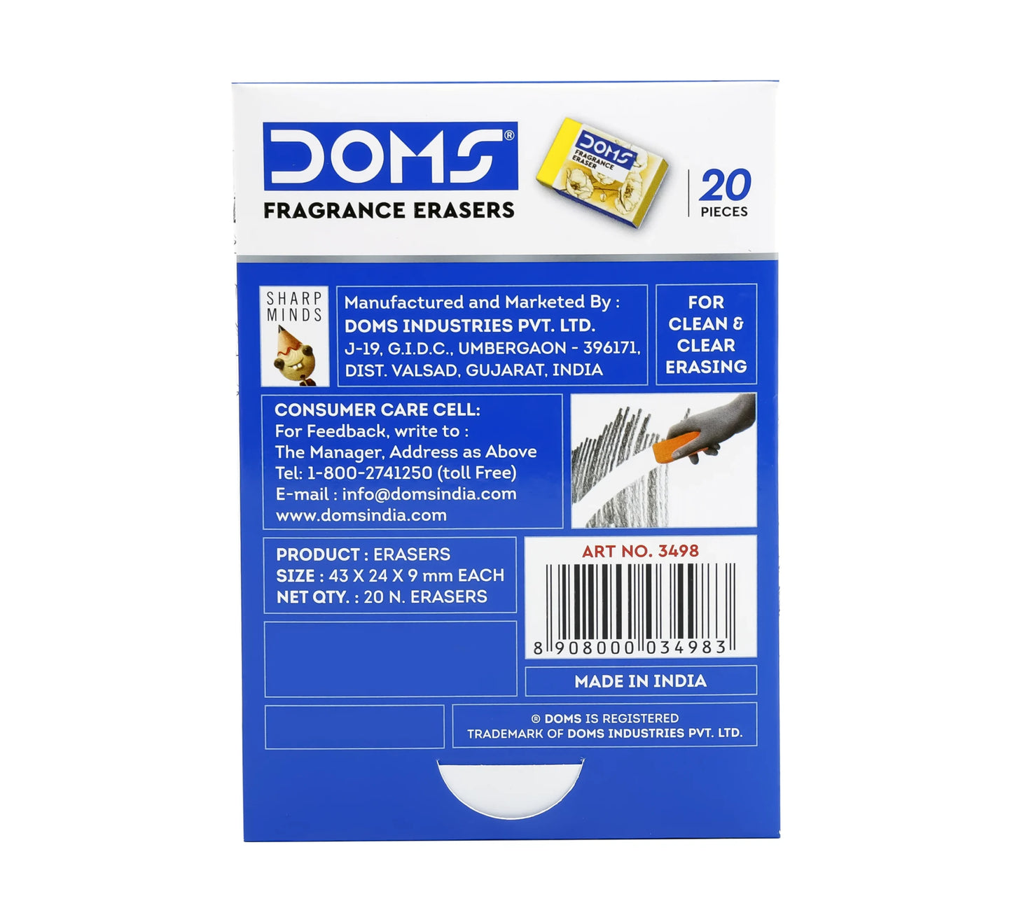 DOMS FRAGRANCE ERASERS