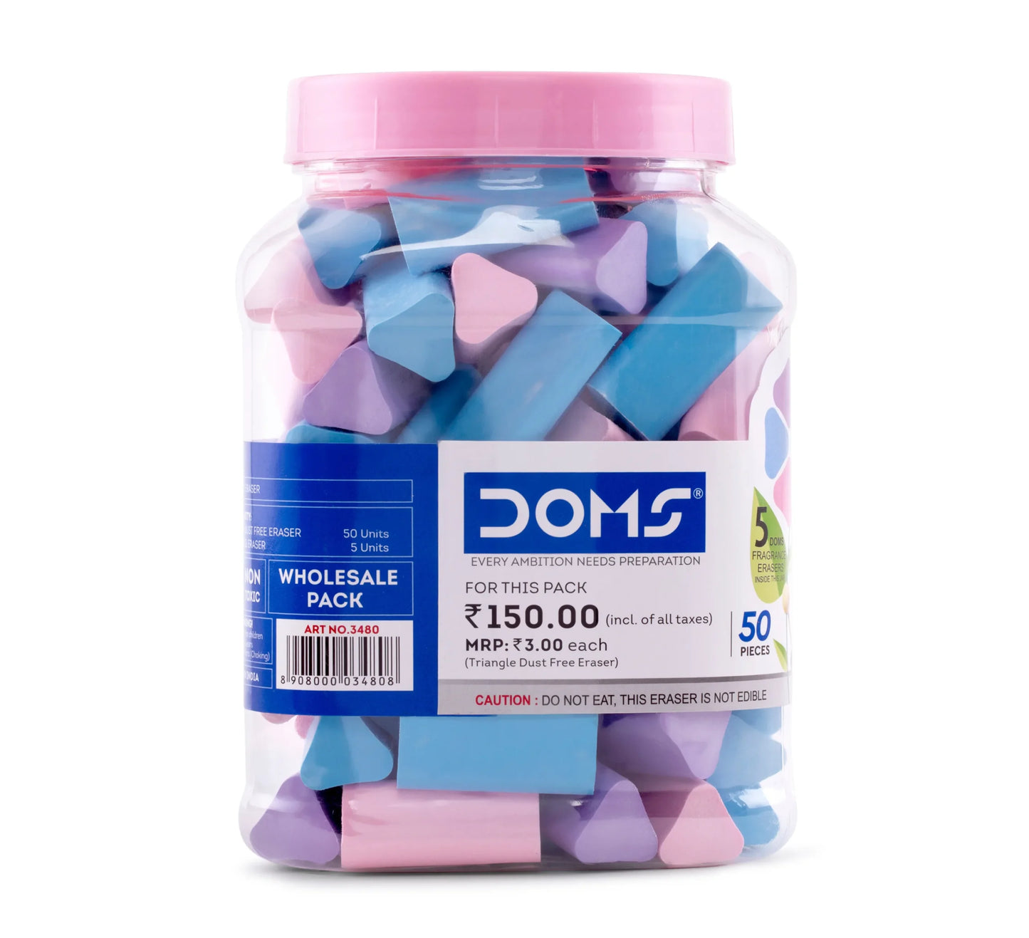 DOMS Triangle Fragrance Erasers