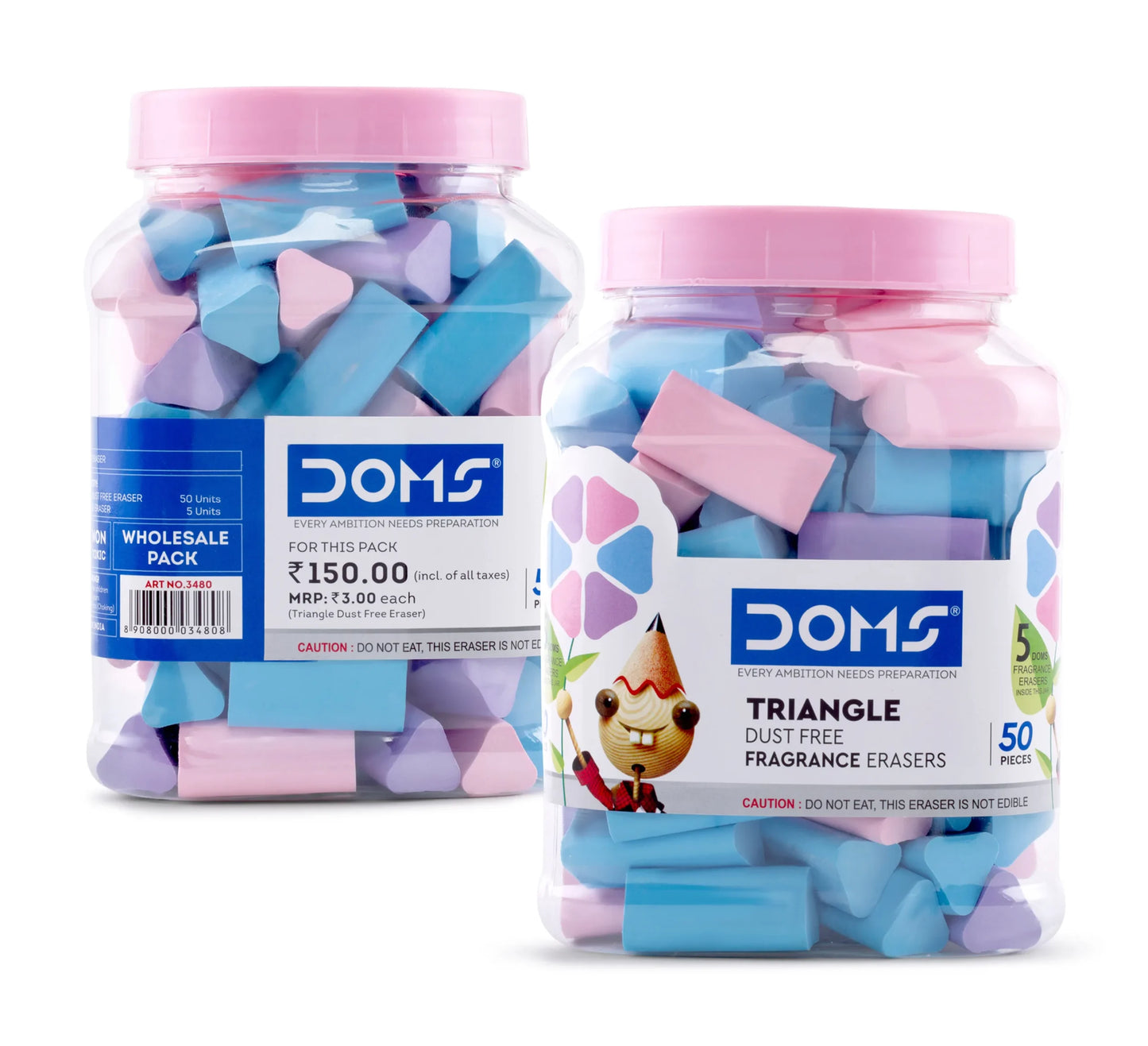DOMS Triangle Fragrance Erasers