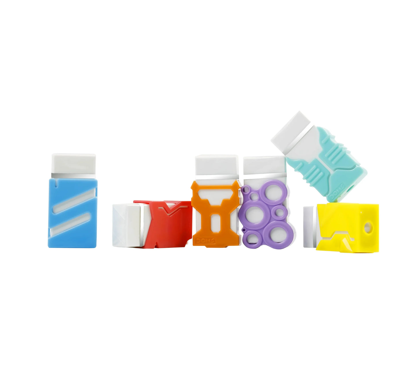 Doms Erasma Color Long Eraser Jar Pack