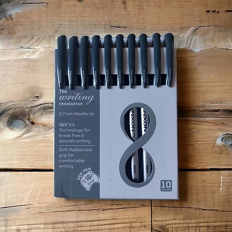 DOMS INXON BALL PEN BLACK 10 PCS