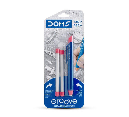 DOMS Groove Retractable Eraser