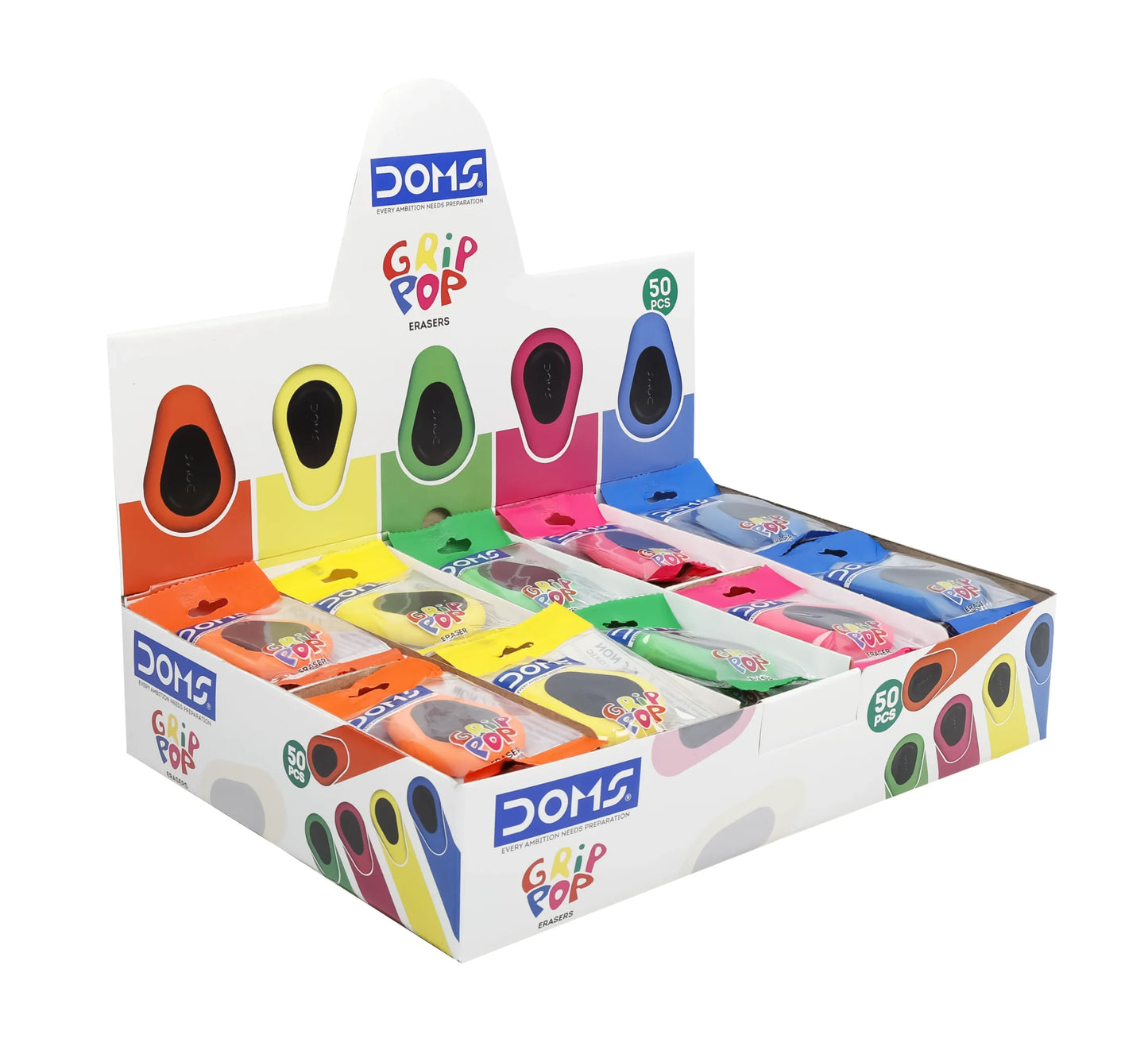 DOMS Grip Pop Erasers