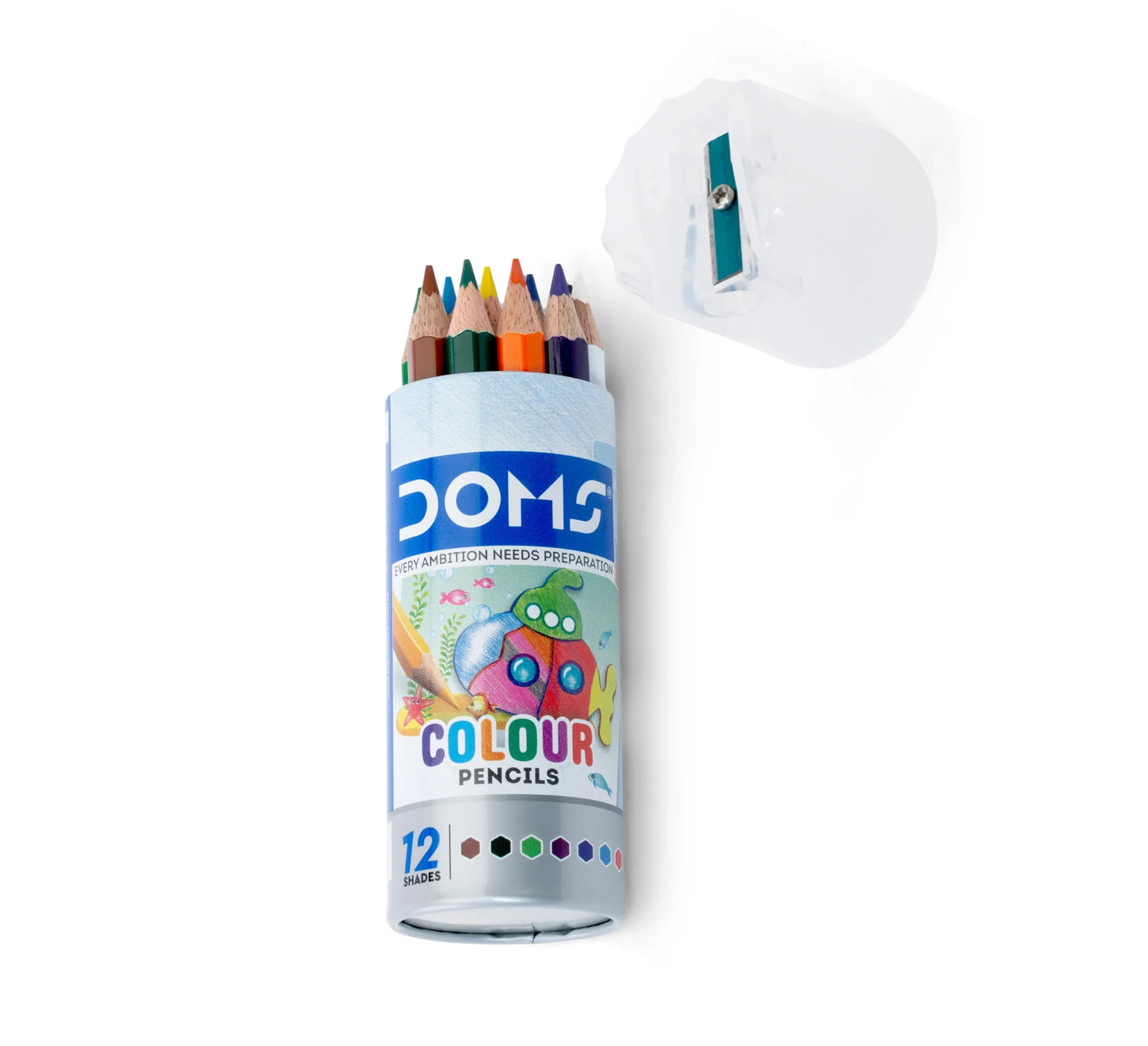 DOMS Colour Pencils Round Tin