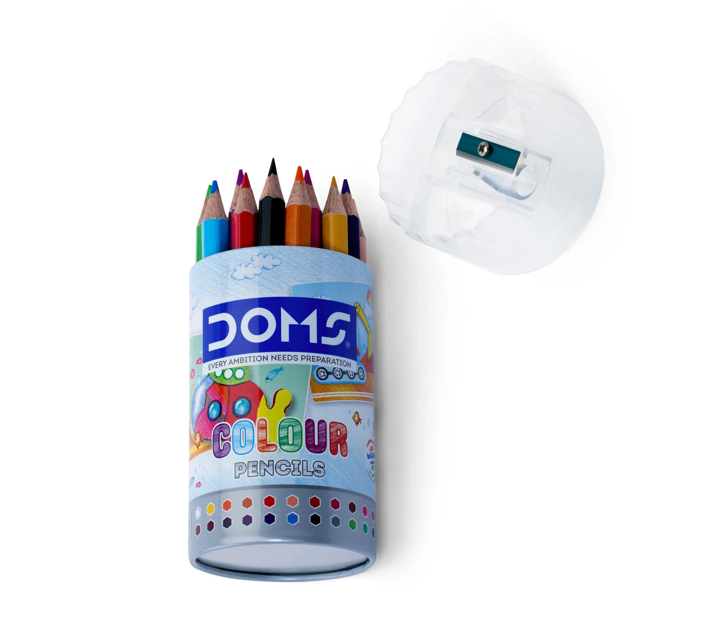 DOMS Colour Pencils Round Tin