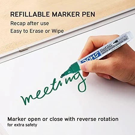 DOMS REFILO WHITEBOARD MARKER PEN GREEN 1 PCS green marker