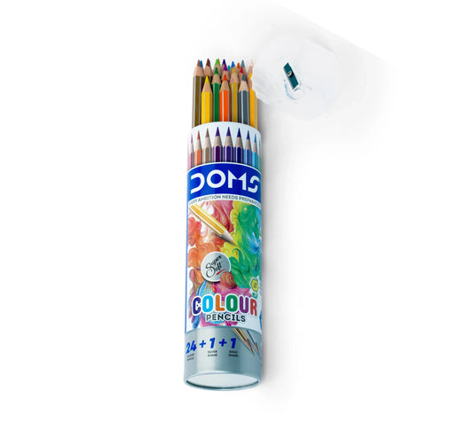 DOMS Colour Pencils Round Tin