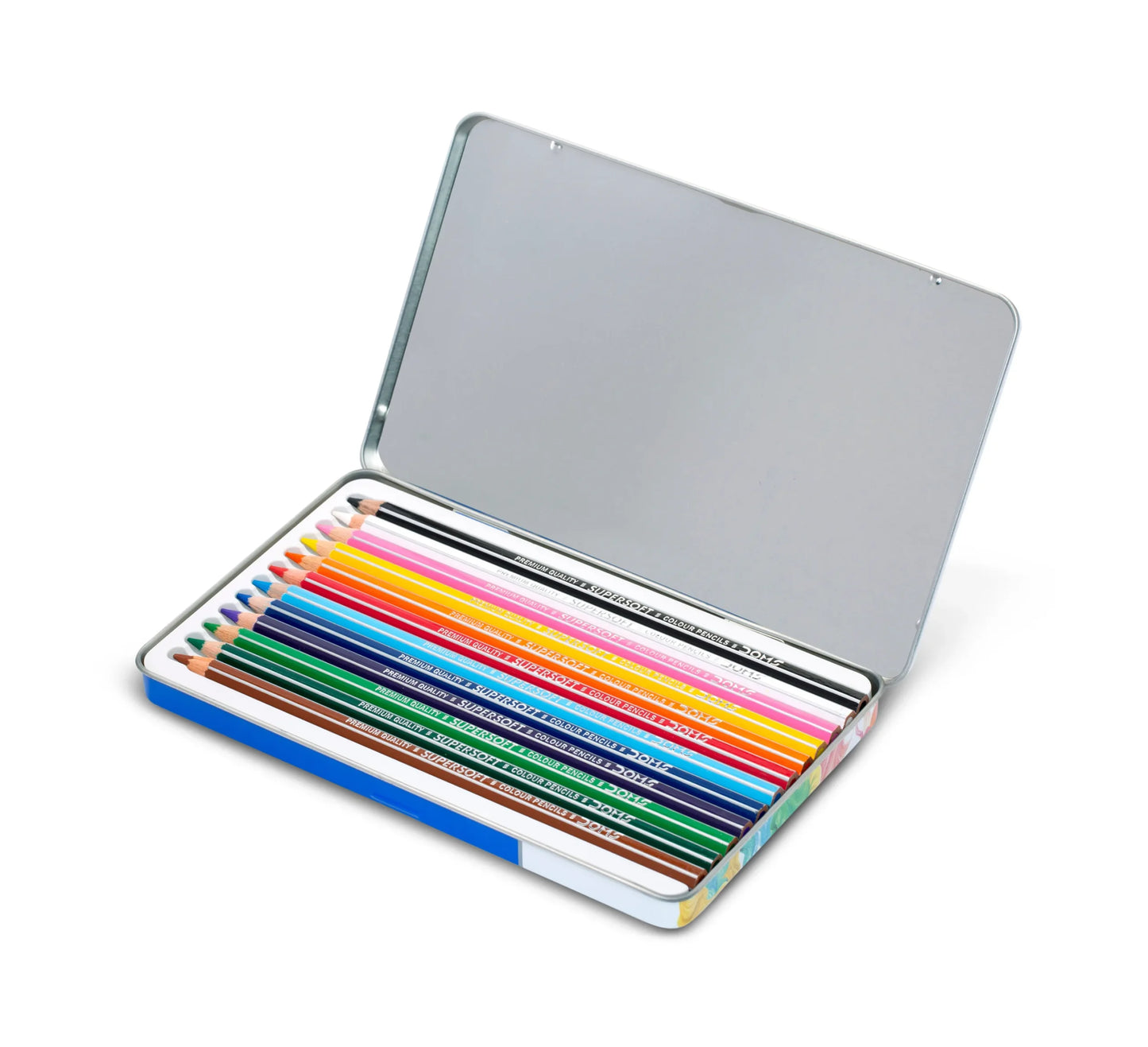 DOMS Colour Pencils Flat Tin