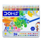 DOMS Colour Pencils Flat Tin