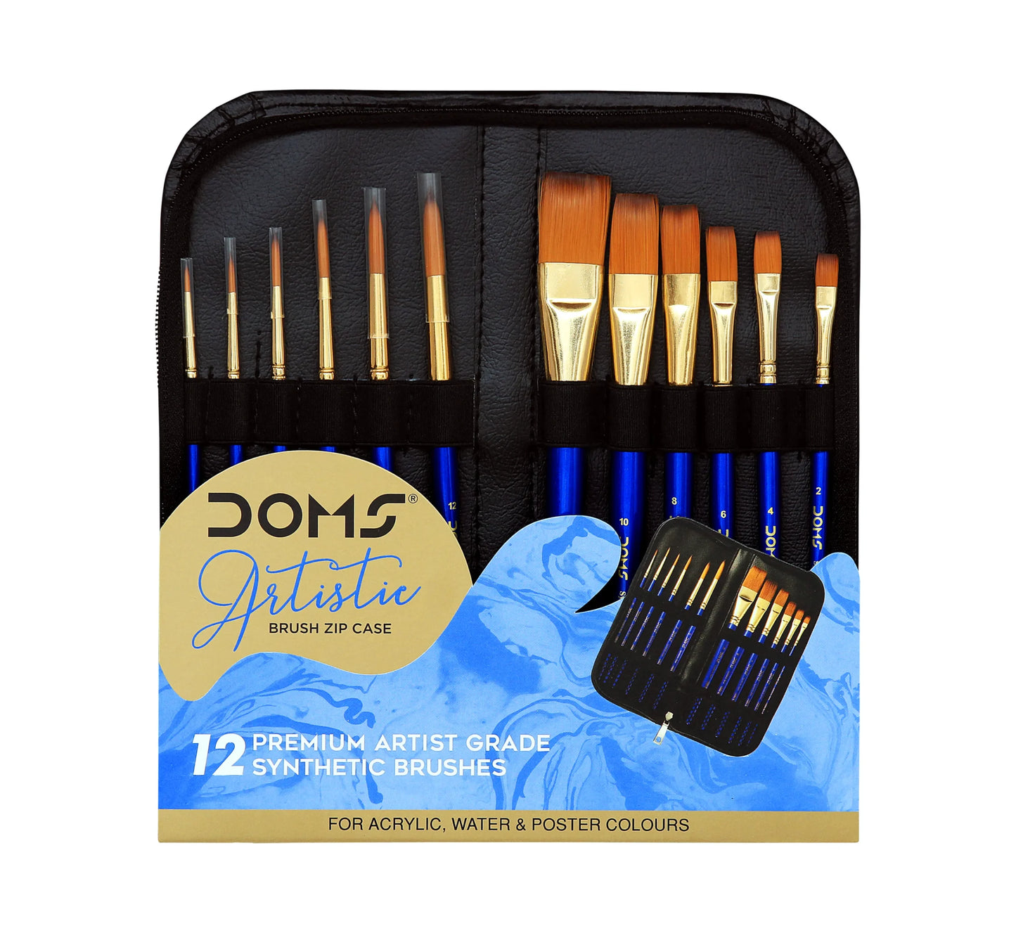 DOMS Artistic Brush Zip Case