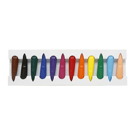 DOMS GRIP POP PLASTICS CRAYONS 12 SHADES