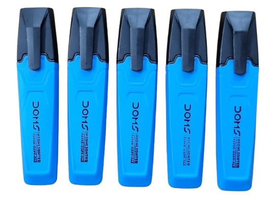 DOMS NEON HIGHLIGHTER PEN BOX PACK BLUE