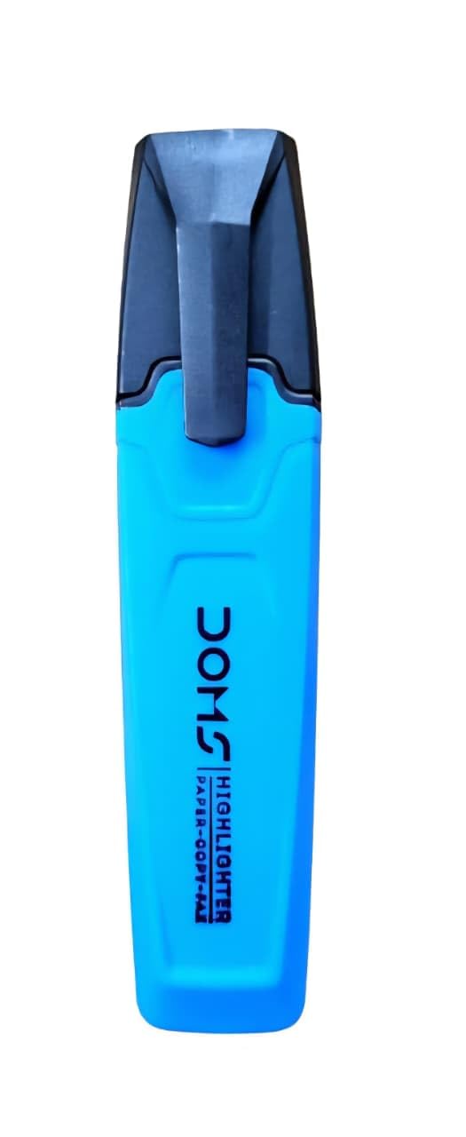 DOMS NEON HIGHLIGHTER PEN BOX PACK BLUE
