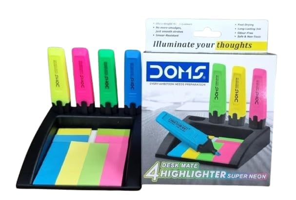 DOMS DESKMATE 4 ASSORTED HIGHLIGHTER PEN