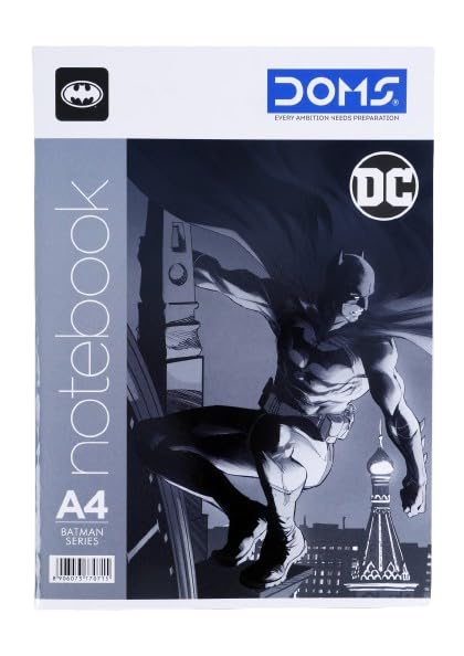 DOMS Exercise Book Batman Series 172 Pages in A4 size with a striking Batman cover design.